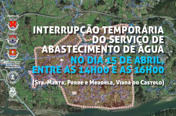 Interrup&ccedil;&atilde;o tempor&aacute;ria do servi&ccedil;o de abastecimento de &aacute;gua 