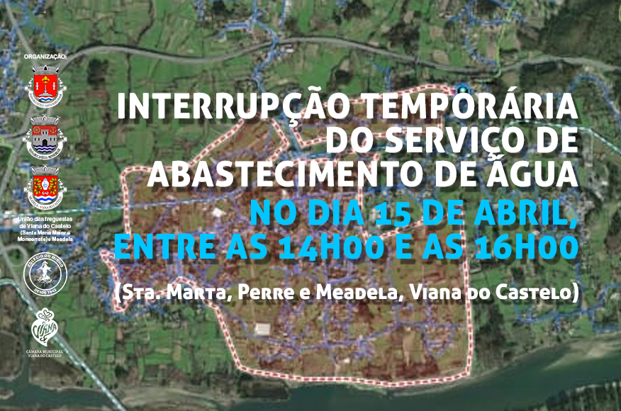 Interrup&ccedil;&atilde;o tempor&aacute;ria do servi&ccedil;o de abastecimento de &aacute;gua 