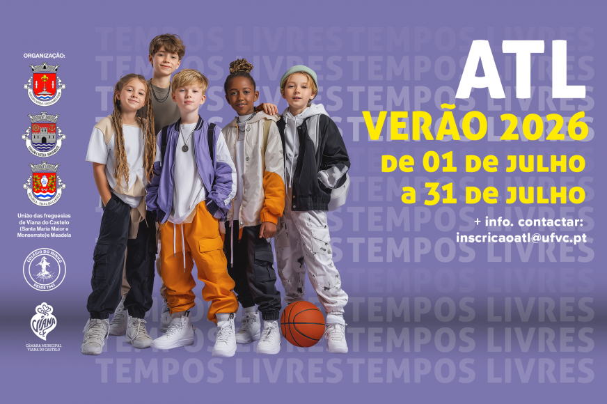 ATIVIDADES DE TEMPOS LIVRES &ndash; VER&Atilde;O 2026
