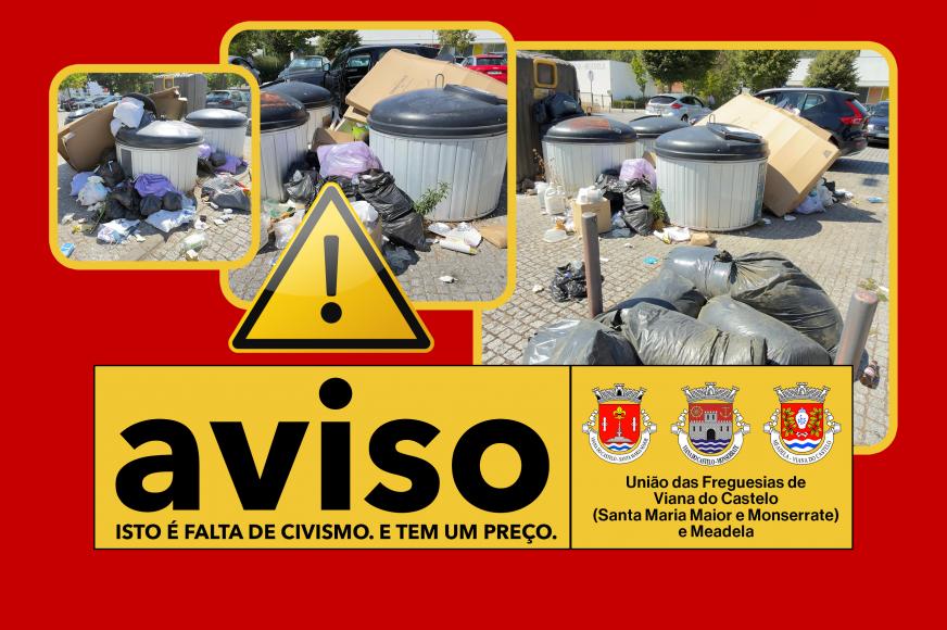 ISTO &Eacute; FALTA DE CIVISMO. E TEM UM PRE&Ccedil;O.