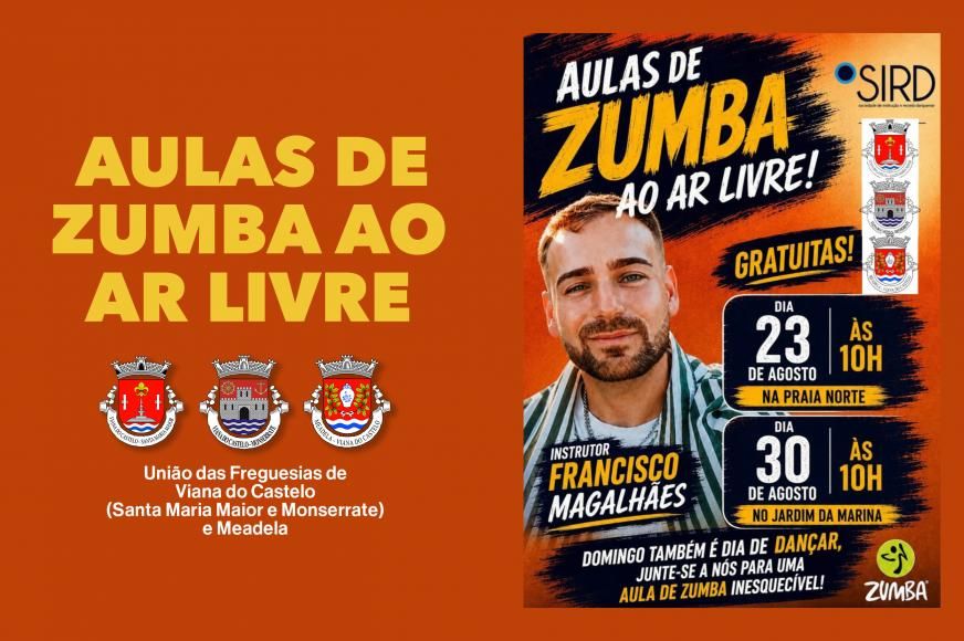 Aulas de Zumba ao Ar Livre
